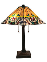 Load image into Gallery viewer, Tiffany Multi-Color Mission Table Lamp 22 Inches Tall - EK CHIC HOME