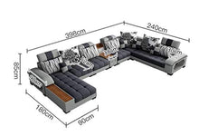 Load image into Gallery viewer, Modern Supreme 9 Seater Sectional Sofa - EK CHIC HOME