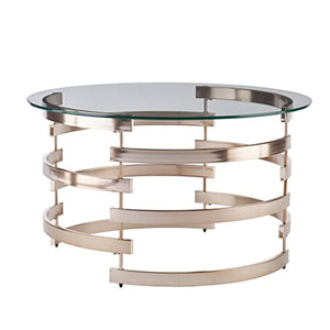 Belmar Cocktail Table, Champagne Finish - EK CHIC HOME