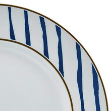 Load image into Gallery viewer, 18-Piece Dinnerware Set - Blue Accent, Service for 6 - EK CHIC HOME