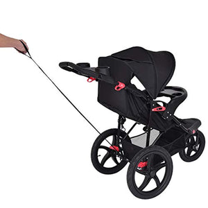 Baby Jogger Stroller, All Terrain Lightweight Fitness Jogging Stroller w/Parental Cup Phone Holder - EK CHIC HOME