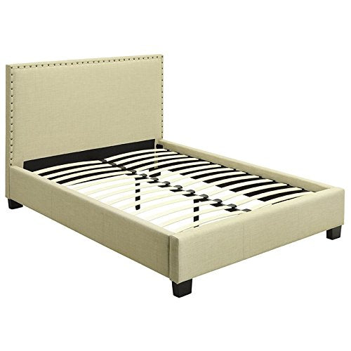 Tavel Nail Head Platform Bed - EK CHIC HOME