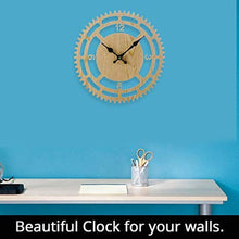 Load image into Gallery viewer, Rotary Wall Clock Big with Perfect Wooden Design, Silent 13 Inch - EK CHIC HOME