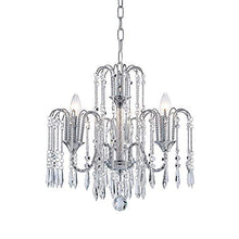 Load image into Gallery viewer, Classic Elegent Crystal Candle Candelabra Chandelier 3 Light ChromeDia 16 in x H 17 in - EK CHIC HOME