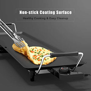 35" Electric Teppanyaki Table Top Grill Griddle BBQ Barbecue Nonstick - EK CHIC HOME