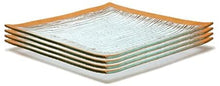 Load image into Gallery viewer, Set of 4 Elegant Tempered Glass Dinner Plates Square - EK CHIC HOME