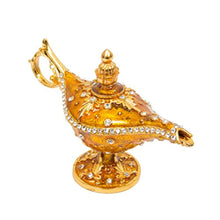 Load image into Gallery viewer, Hand Painted Enameled Aladdin Lamp Decorative Hinged Jewelry Trinket Box - EK CHIC HOME
