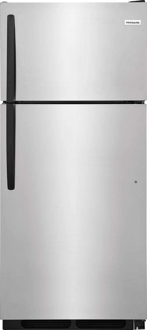 28 Top Freezer Refrigerator with 16.3 cu. ft. Total Capacity - Stainless Steel - EK CHIC HOME