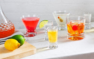 4-Piece Cocktail Glasses Set, 8-Ounce Martini Glasses - EK CHIC HOME