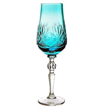 Load image into Gallery viewer, Handmade Crystal Cut Champagne Glasses, Multi-Colored Flutes, Set of 6 - EK CHIC HOME