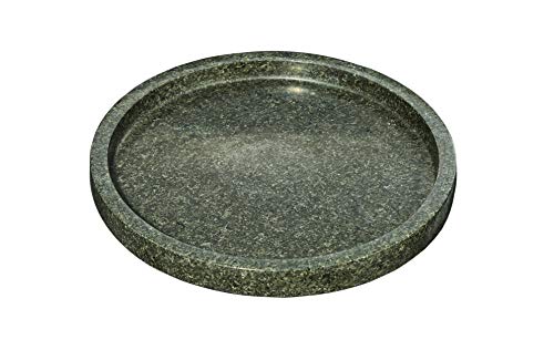 Premium Natural Stone Granite Round Cutting, Serving and Cheese Tray Board | 12