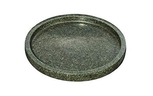 Premium Natural Stone Granite Round Cutting, Serving and Cheese Tray Board | 12" X 12" - EK CHIC HOME