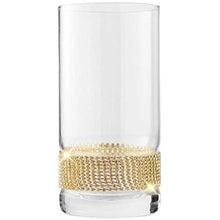 Load image into Gallery viewer, Luxurious Highball Cocktail Glasses - Sparkling&quot;Diamond&quot; Studded Set of 6 - EK CHIC HOME