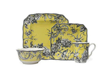 Load image into Gallery viewer, Yellow 16 Piece Dinnerware Set Square - EK CHIC HOME