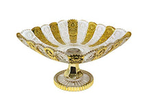 Load image into Gallery viewer, Crystal Glass Centerpiece Serving Footed Square Bowl for Home - EK CHIC HOME