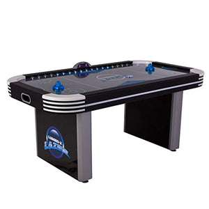 Lazer 6’ Interactive Air Hockey Table Featuring All-Rail LED Lighting and In-Game Music - EK CHIC HOME