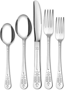 Sterling Quality, Royal Cutlery, Kitchen 20 Piece Stainless Steel Flatware Set - EK CHIC HOME