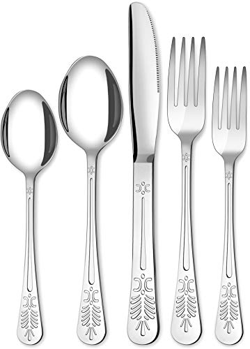 Sterling Quality, Royal Cutlery, Kitchen 20 Piece Stainless Steel Flatware Set - EK CHIC HOME