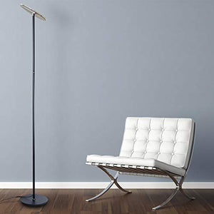 Dimmable LED Torchiere Floor Lamp 3-Level Adjustable - EK CHIC HOME
