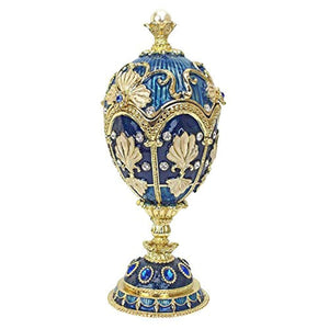 The Pavlousk Collection Romanov Style: Nikolaievich Enameled Egg - EK CHIC HOME
