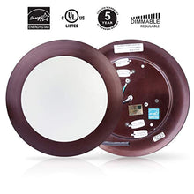 Load image into Gallery viewer, 6inch Bronze Dimmable LED Disk Light - EK CHIC HOME