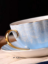 Load image into Gallery viewer, CHIC Porcelain Tea Cup and Saucer Coffee Cup Set with Saucer and Spoon - EK CHIC HOME