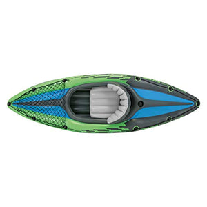 K1 Kayak, 1-Person Inflatable Kayak Set with Aluminum Oars and High Output Air Pump - EK CHIC HOME