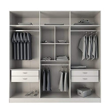 Load image into Gallery viewer, ULTRA CHIC  90.5&quot; Wardrobe in Glossy White - EK CHIC HOME