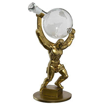 Load image into Gallery viewer, Atalas Bronze World Globe Whiskey Decanter - 15&quot; Tall - With 2 World Glasses - EK CHIC HOME
