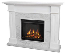 Load image into Gallery viewer, Real Flame Kipling Electric Fireplace in White Marble - EK CHIC HOME