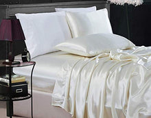 Load image into Gallery viewer, 4-Piece Bridal Satin Solid Color Sheet Set - EK CHIC HOME