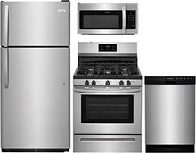 Load image into Gallery viewer, Frigidaire 4-Piece Kitchen Appliance Package with 30&quot; Top Freezer Refrigerator - EK CHIC HOME