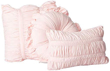 Load image into Gallery viewer, 7-Piece Chic Ruched Comforter Set (with Throw Pillows) (Queen, Pink) - EK CHIC HOME