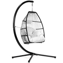 Load image into Gallery viewer, Luxury Wicker Hanging Chair - Swing Patio Egg Chair UV Resistant - EK CHIC HOME
