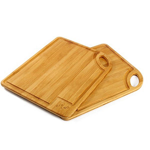 2 PCS Bamboo Cheese/Cutting Board Set - EK CHIC HOME