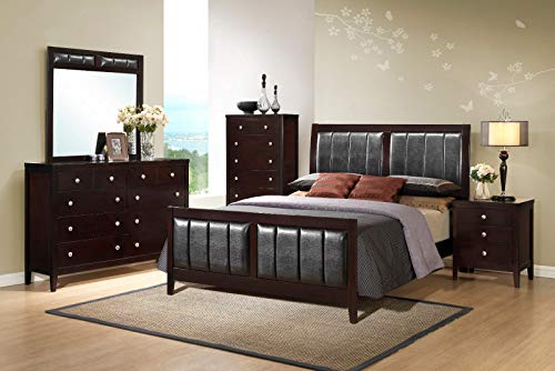 5 Piece Wood Bedroom Sets (Queen Size 5 Piece Set) - EK CHIC HOME