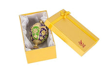 Load image into Gallery viewer, Hand Painted Enameled Faberge Egg Style Decorative Hinged Jewelry Trinket Box - EK CHIC HOME