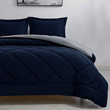 Load image into Gallery viewer, Reversible Comforter Set - Lightweight Fluffy Down Alternative Duvet Insert - EK CHIC HOME