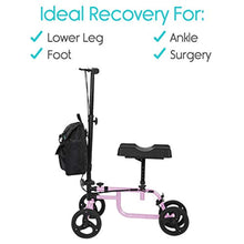 Load image into Gallery viewer, Knee Walker - Steerable Scooter For Broken Leg, Foot, Ankle Injuries - Kneeling Quad Roller Cart - EK CHIC HOME