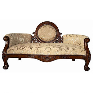 Victorian Cameo-Backed Settee - EK CHIC HOME