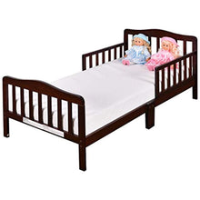 Load image into Gallery viewer, Toddler Bed, Wood Kids Bedframe Children Classic Sleeping Bedroom Furniture w/Safety Rail Fence - EK CHIC HOME