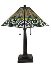 Load image into Gallery viewer, Tiffany Multi-Color Mission Table Lamp 22 Inches Tall - EK CHIC HOME