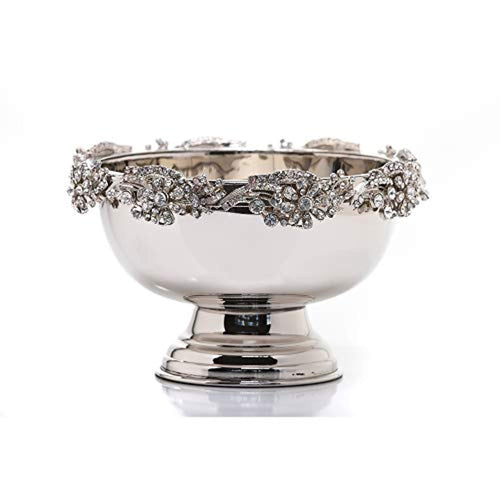 Diamond Studded Stainless Steel  Champagne Beer Wine Cooler - EK CHIC HOME