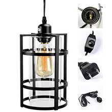 Load image into Gallery viewer, Plug in Industrial Pendant Light Fixture with 16.4 Ft Hanging Cord - EK CHIC HOME