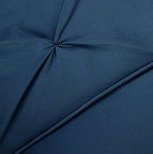 Load image into Gallery viewer, Pinch Pleat Comforter Set - Full/Queen Navy Blue - EK CHIC HOME