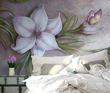 Load image into Gallery viewer, Wall Mural 3D Wallpaper Embossed Vintage Floral Butterfly Art 350cm×256cm - EK CHIC HOME