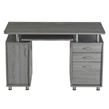 Load image into Gallery viewer, Complete Workstation Computer Desk with Storage - Grey - EK CHIC HOME