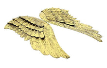 Load image into Gallery viewer, Golden Metal Angel Wings Wall Decor Set of 2 - EK CHIC HOME