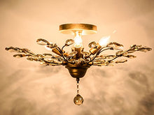 Load image into Gallery viewer, 4-Light Vintage Crystal Chandeliers Ceiling Lights LED Light (Golden) - EK CHIC HOME