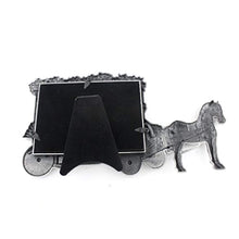 Load image into Gallery viewer, 3.5x5 Inches Horse Carriage Desktop Display Picture Frame (Antique Silver) - EK CHIC HOME